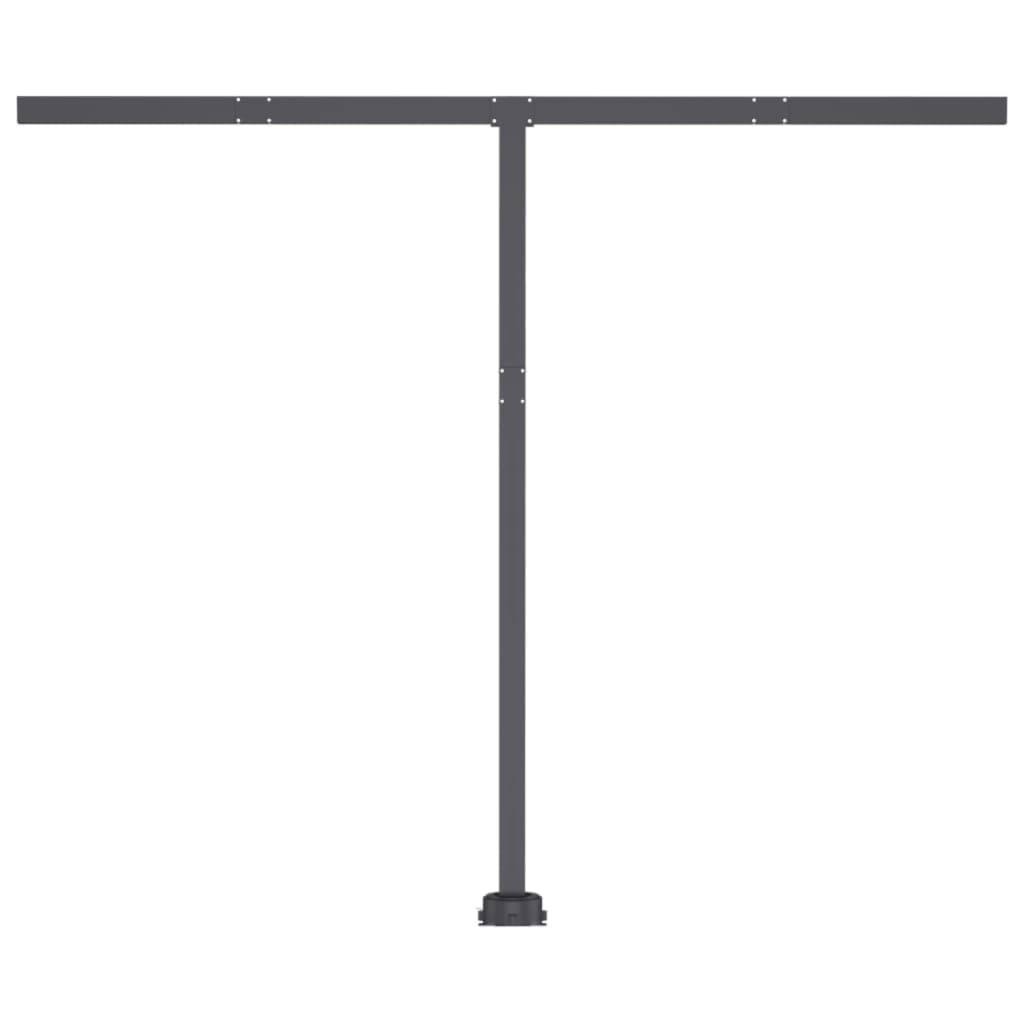 Toldo retrátil manual com LED 300x250 cm antracite - Image 8