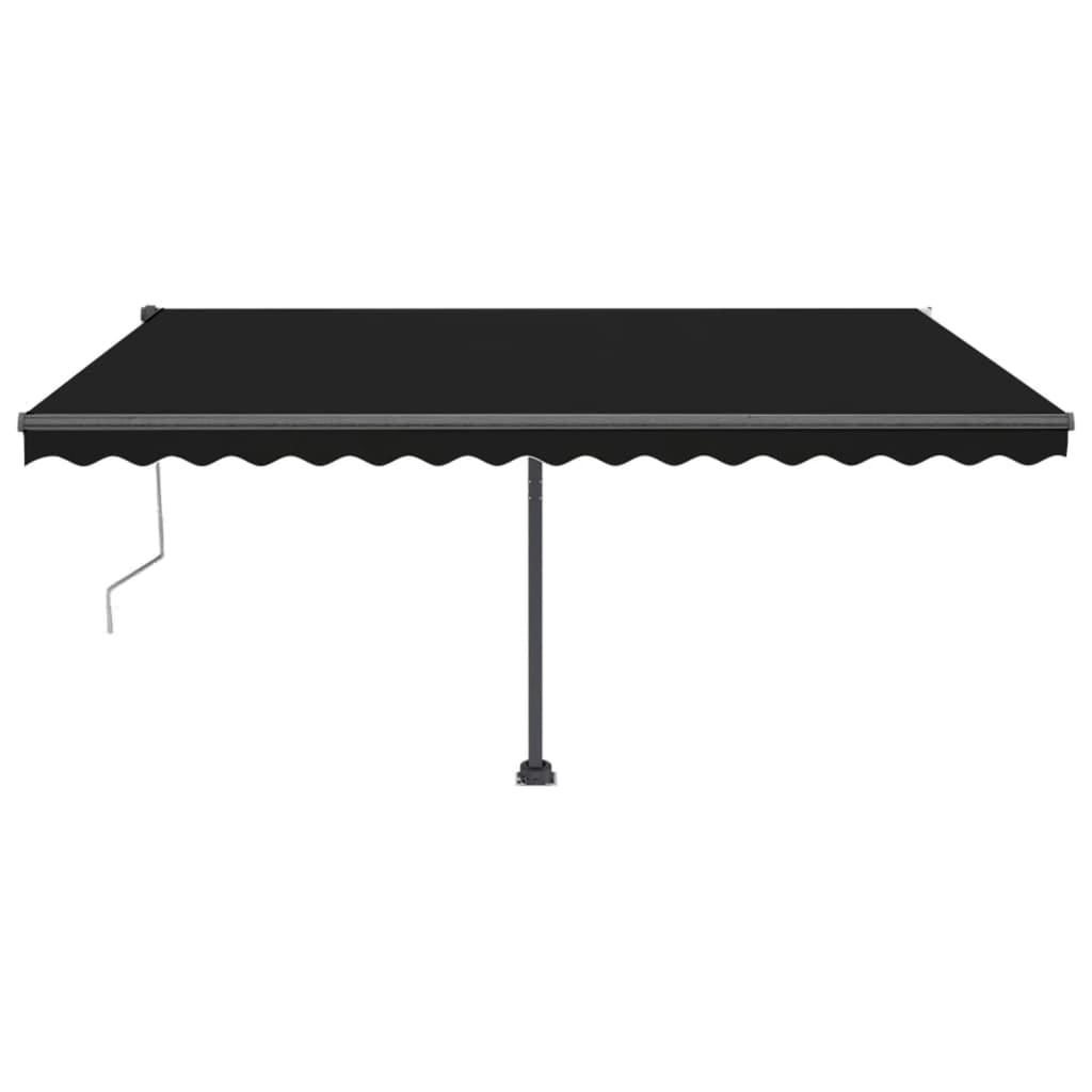 Toldo automático com LED e sensor de vento 450x350 cm antracite - Image 3