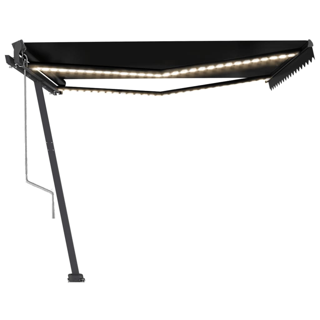 Toldo automático com LED e sensor de vento 450x350 cm antracite - Image 4
