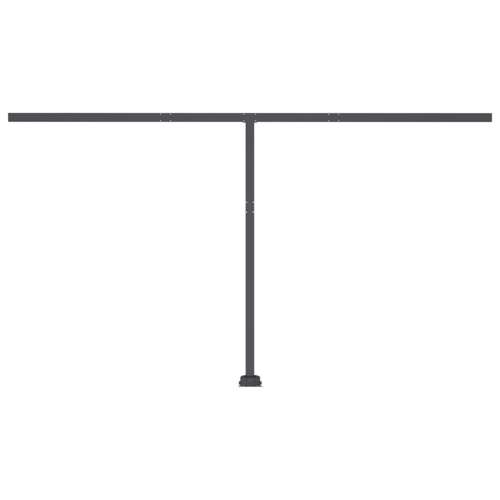 Toldo automático com LED e sensor de vento 450x350 cm antracite - Image 7