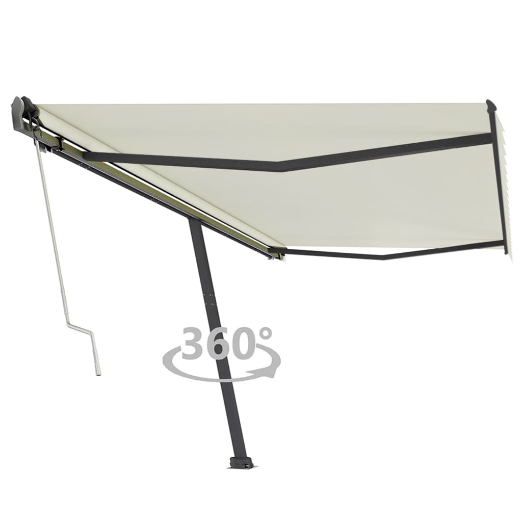 Toldo automático independente 500x350 cm cor creme