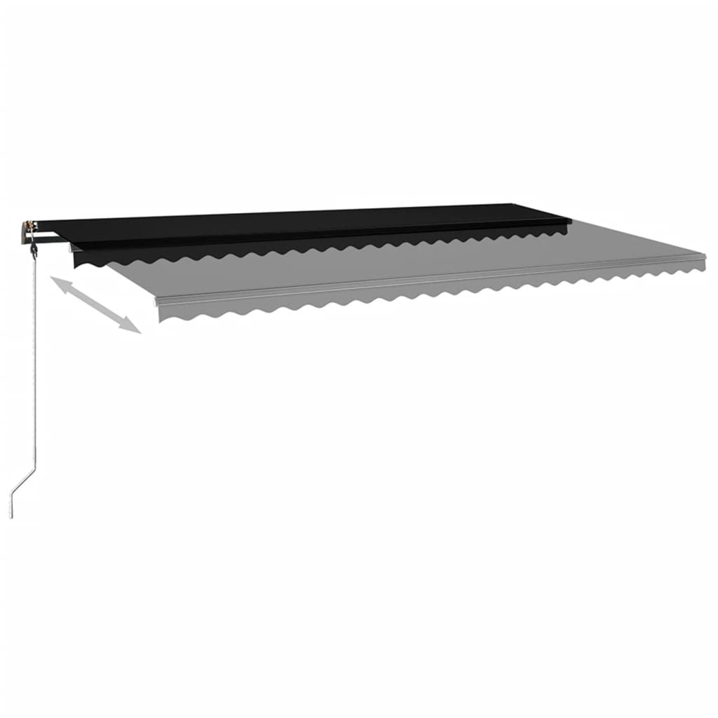 Toldo retrátil manual independente 600x350 cm antracite - Image 5