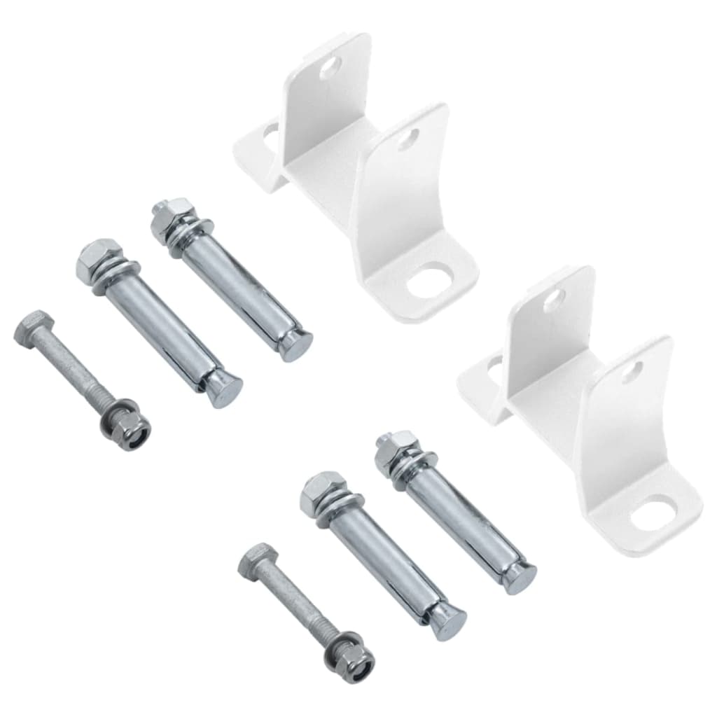 Toldo automático LED e sensor de vento 3x2,5 m azul e branco - Image 9