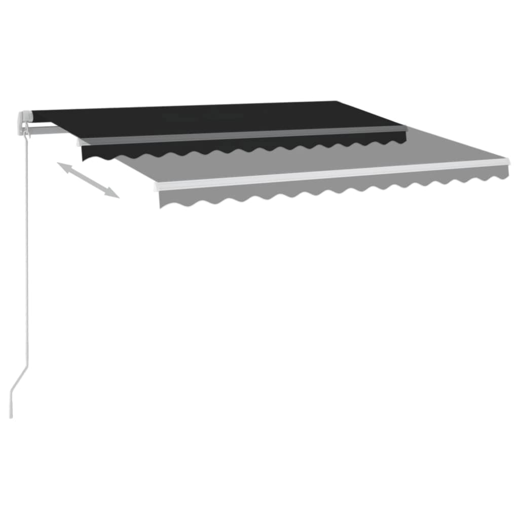 Toldo automático LED e sensor de vento 3,5x2,5 m antracite - Image 3