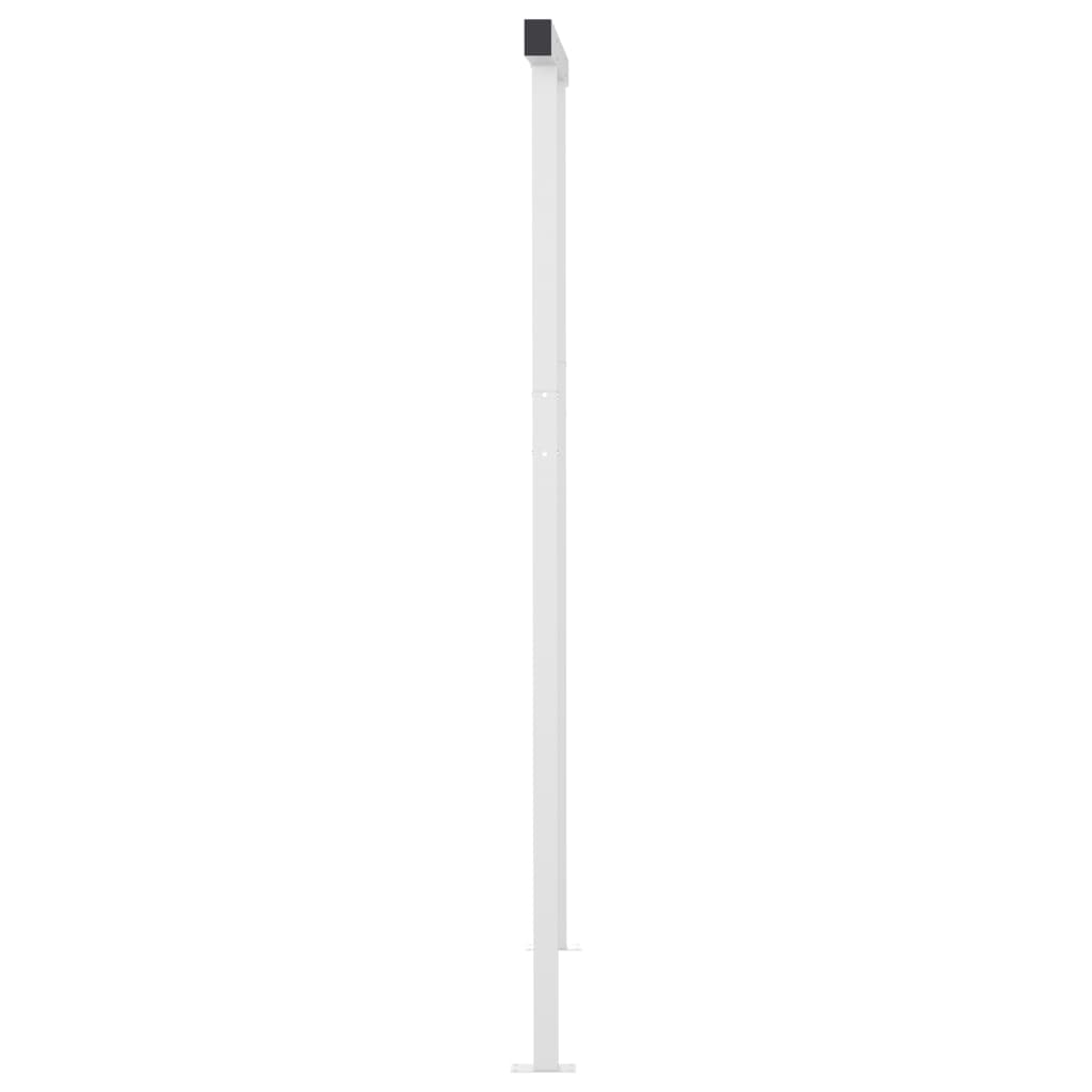 Toldo automático c/ LED e sensor de vento 4x3 m azul e branco - Image 8