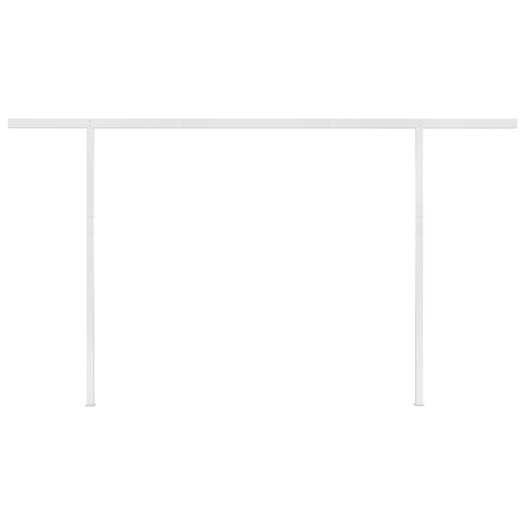 Toldo autom. LED e sensor de vento 4,5x3 m azul e branco - Image 7