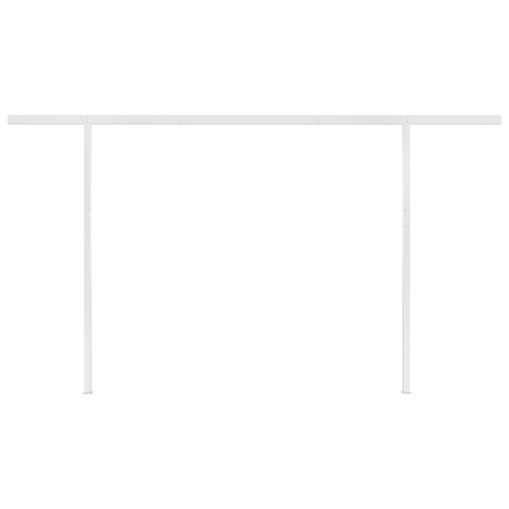 Toldo automático c/ LED e sensor de vento 4,5x3 m cor creme - Image 7