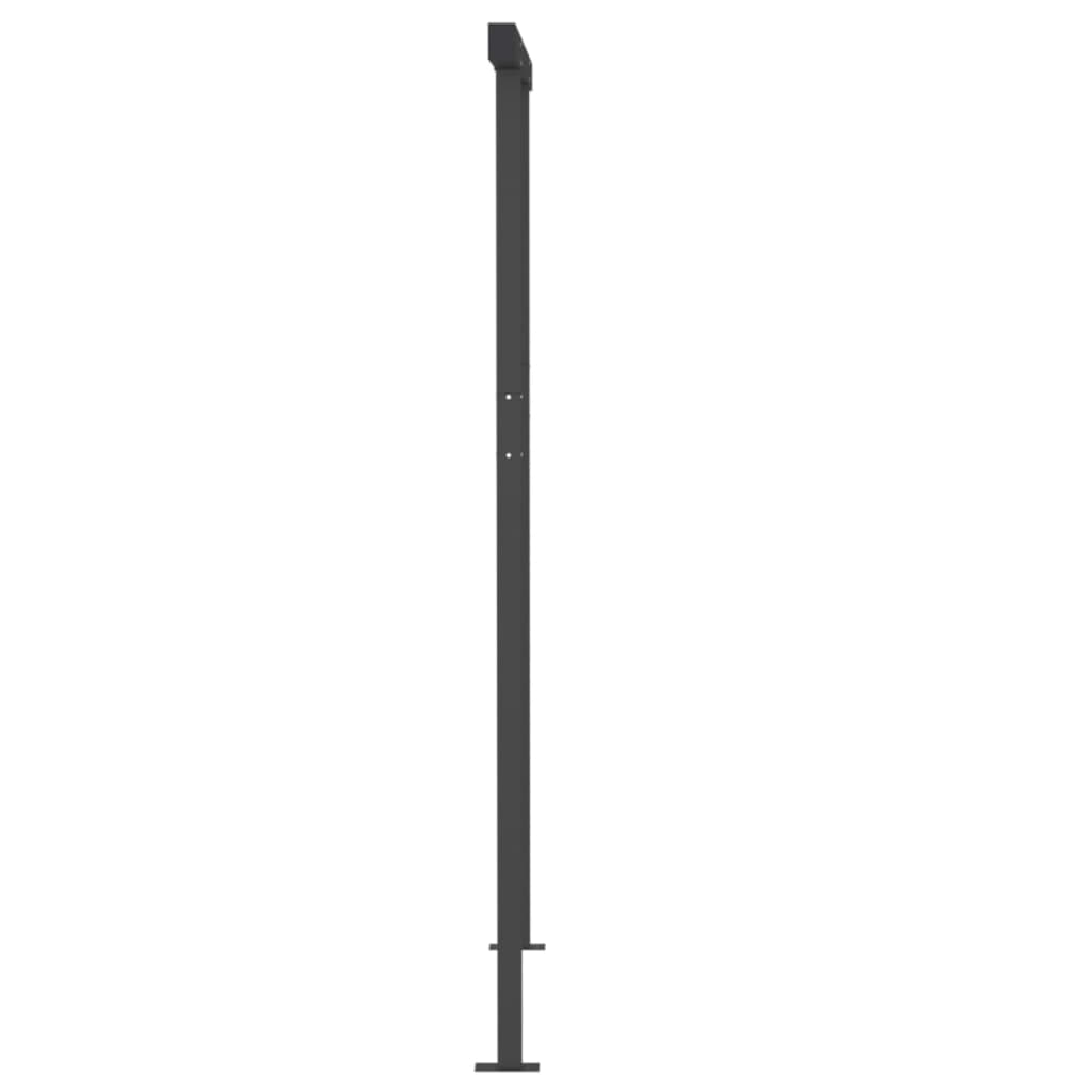 Toldo retrátil manual com LED 3x2,5 m laranja e castanho - Image 8