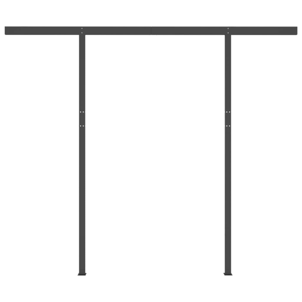 Toldo automático c/ LED e sensor de vento 3x2,5 m azul e branco - Image 7