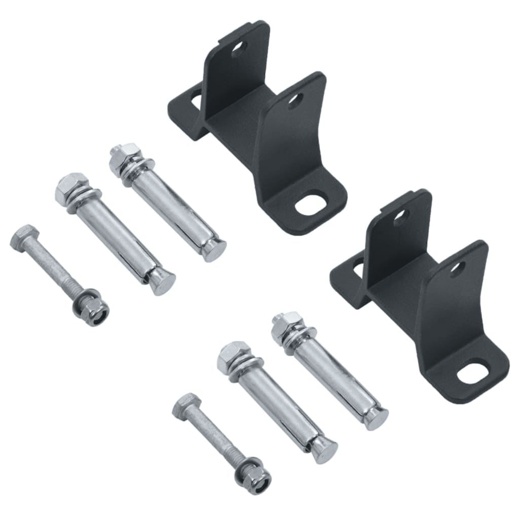 Toldo retrátil automático com postes 3,5x2,5 m azul e branco - Image 10