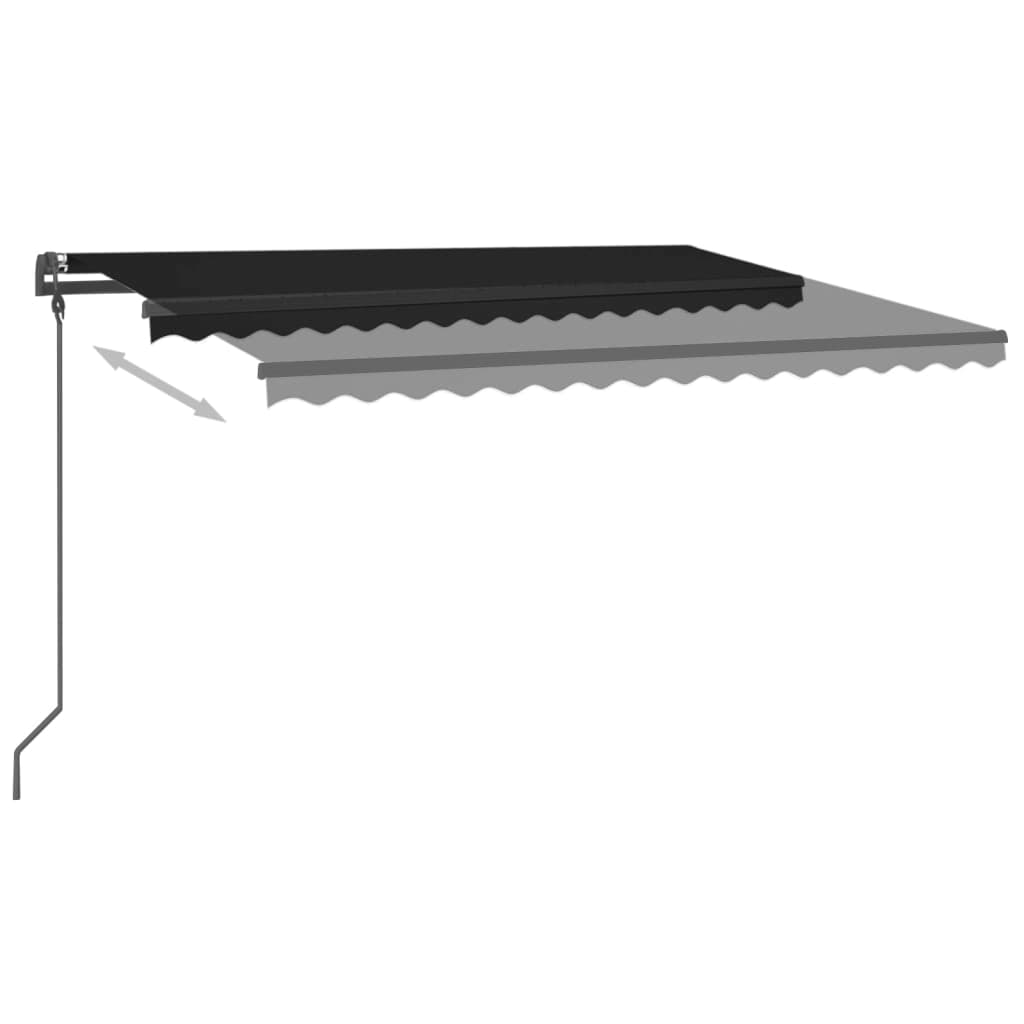 Toldo automático com LED e sensor de vento 4x3,5 m antracite - Image 3