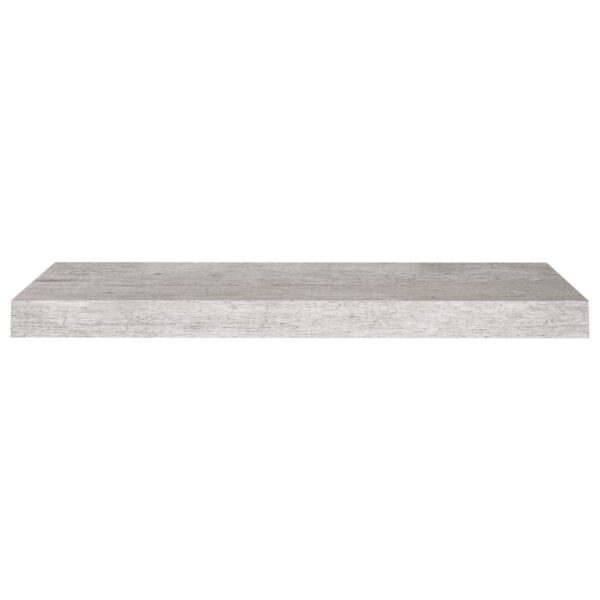 Prateleira de parede suspensa 60x23,5x3,8 cm MDF cinza cimento - Image 3