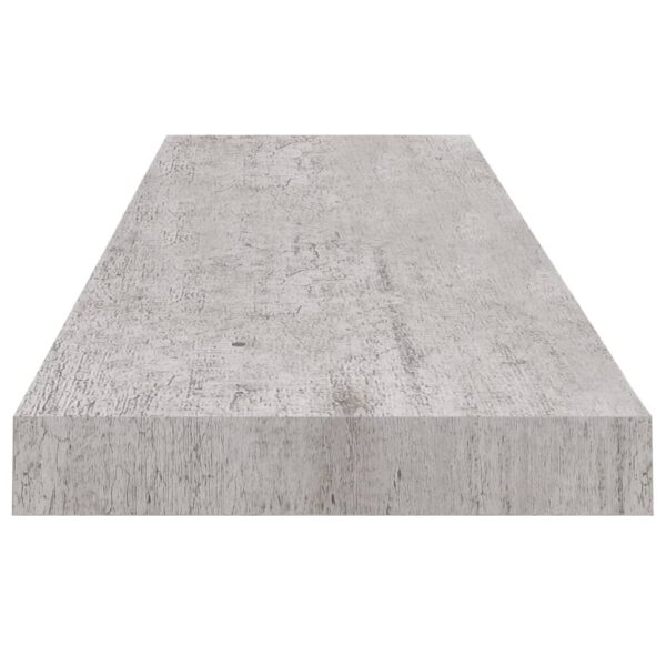 Prateleiras de parede 4 pcs 90x23,5x3,8cm MDF cinzento-cimento - Image 5