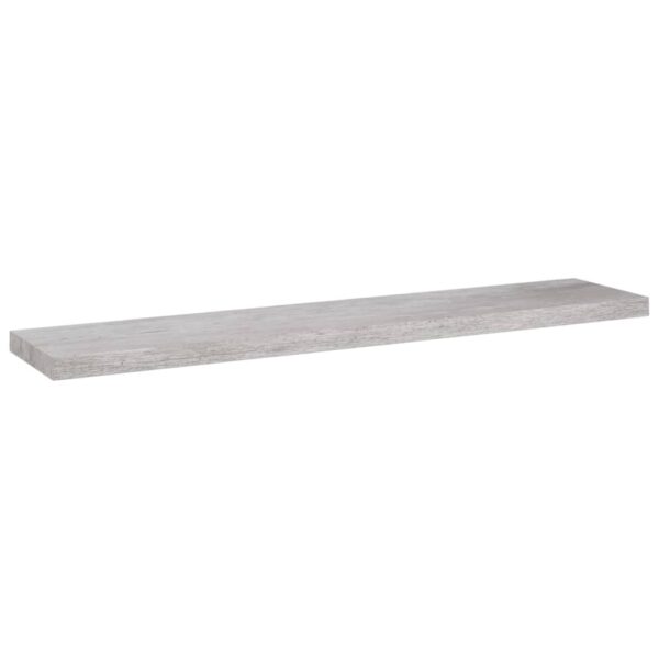 Prateleiras de parede 4 pcs 120x23,5x3,8cm MDF cinzento-cimento - Image 3