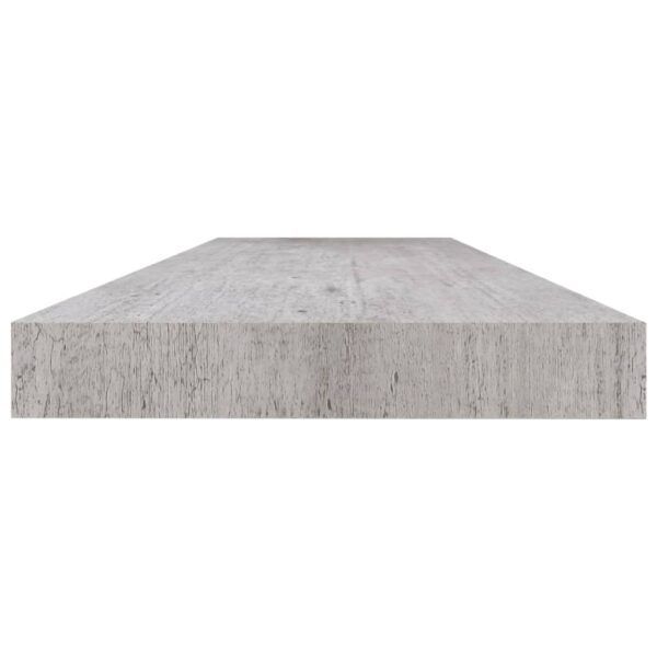 Prateleiras de parede 4 pcs 120x23,5x3,8cm MDF cinzento-cimento - Image 5