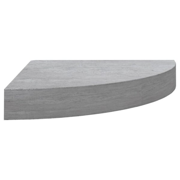 Prateleiras canto parede 2 pcs 25x25x3,8cm MDF cinzento cimento - Image 3