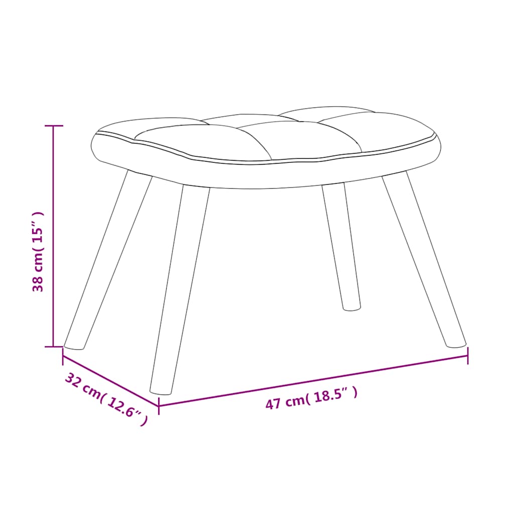 Cadeira de descanso com banco veludo amarelo mostarda - Image 11
