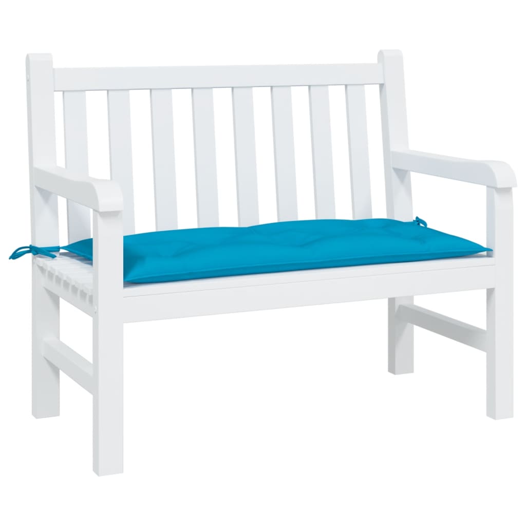 Almofadão p/ banco jardim 110x50x7 cm tecido oxford azul-claro - Image 2
