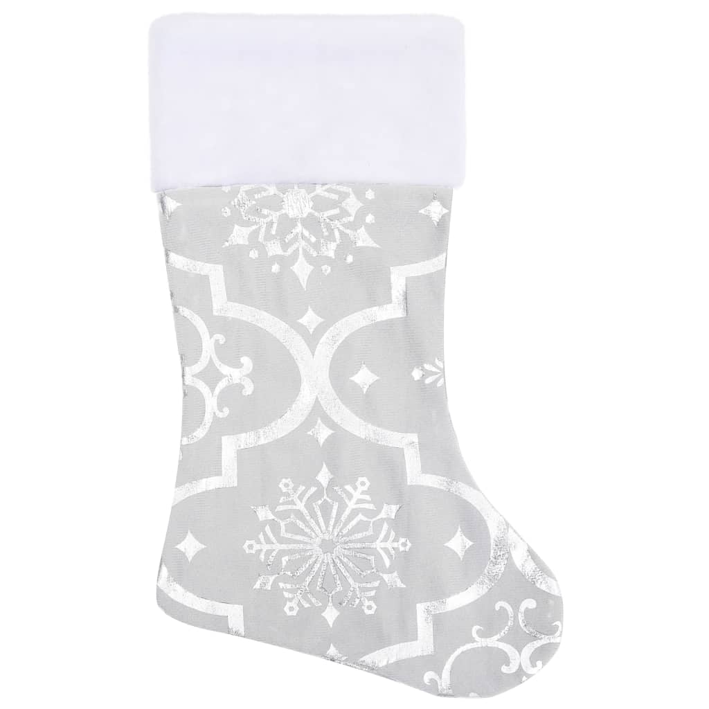 Saia de árvore de Natal luxuosa 122 cm com meia tecido branco - Image 3