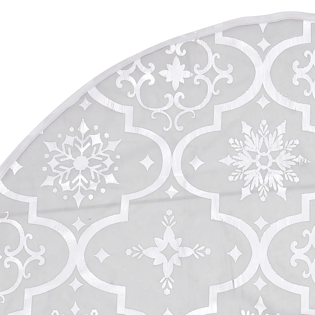 Saia de árvore de Natal luxuosa 122 cm com meia tecido branco - Image 5