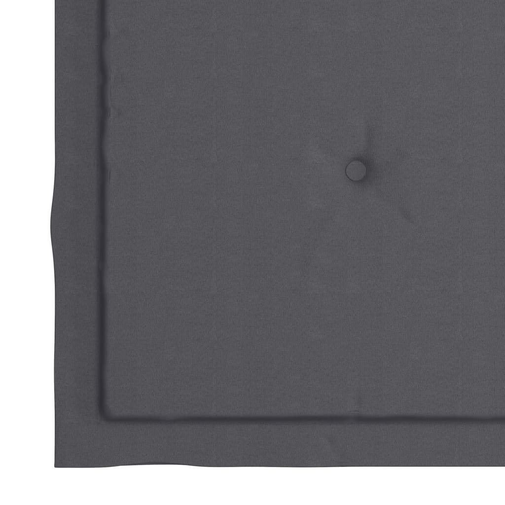 Cadeiras de jardim c/ almofadões antracite 6 pcs teca maciça - Image 8