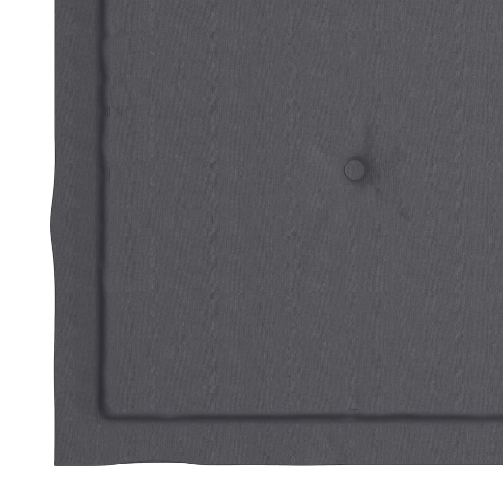 Cadeiras de jardim empilháveis c/ almofadões 4 pcs teca maciça - Image 10