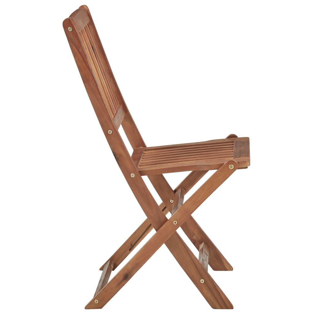 Cadeiras de jardim dobráveis c/ almofadões 6 pcs acácia maciça - Image 6