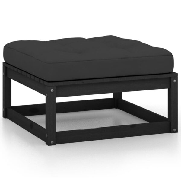 8 pcs conjunto lounge de jardim com almofadões pinho maciço - Image 5