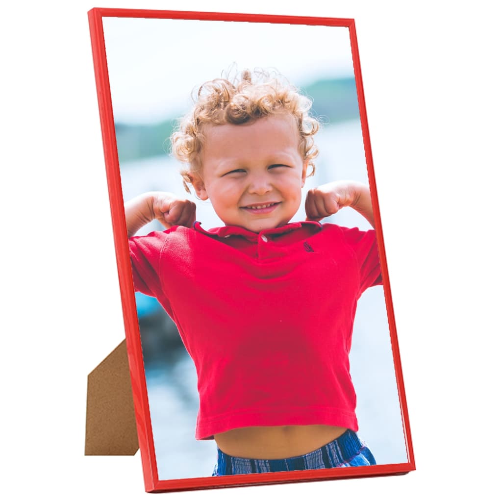 Molduras para parede ou mesa 5 pcs 70x90 cm MDF vermelho - Image 2
