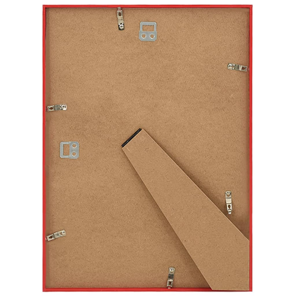 Molduras para parede ou mesa 5 pcs 70x90 cm MDF vermelho - Image 6