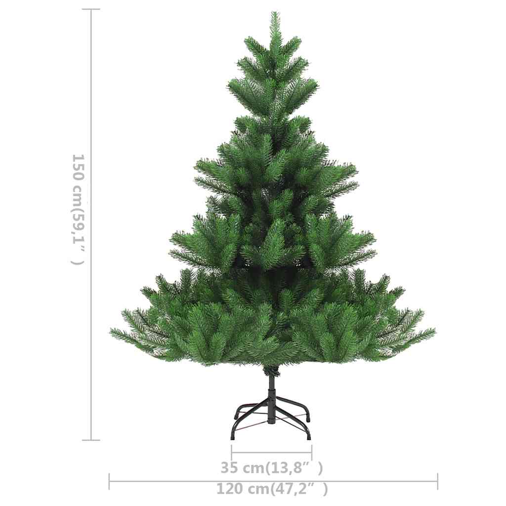 Árvore Natal artificial LEDs/bolas 150cm abeto caucasiano verde - Image 12