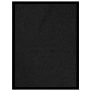 Tapete de porta 40x60 cm preto