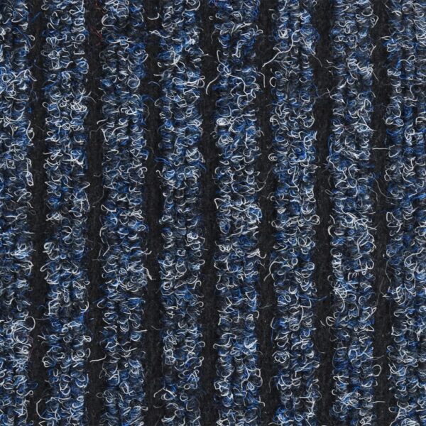 Tapete de porta às riscas 60x80 cm azul - Image 5