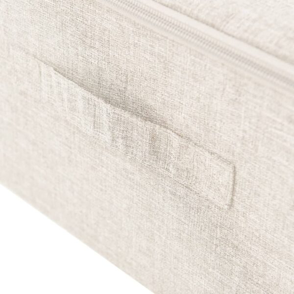 Caixas de arrumação 2 pcs tecido 70x40x18 cm cor creme - Image 8