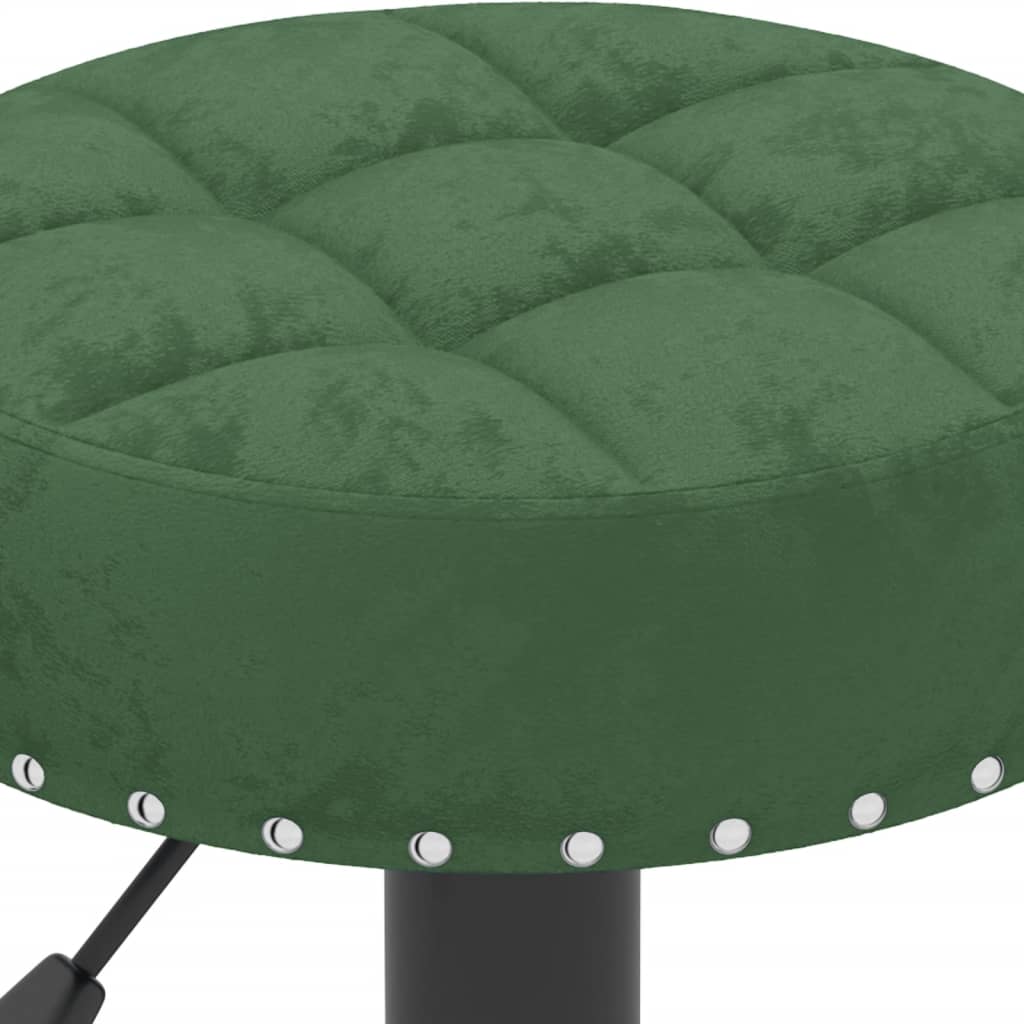 Bancos de bar 2 pcs veludo verde-escuro - Image 7