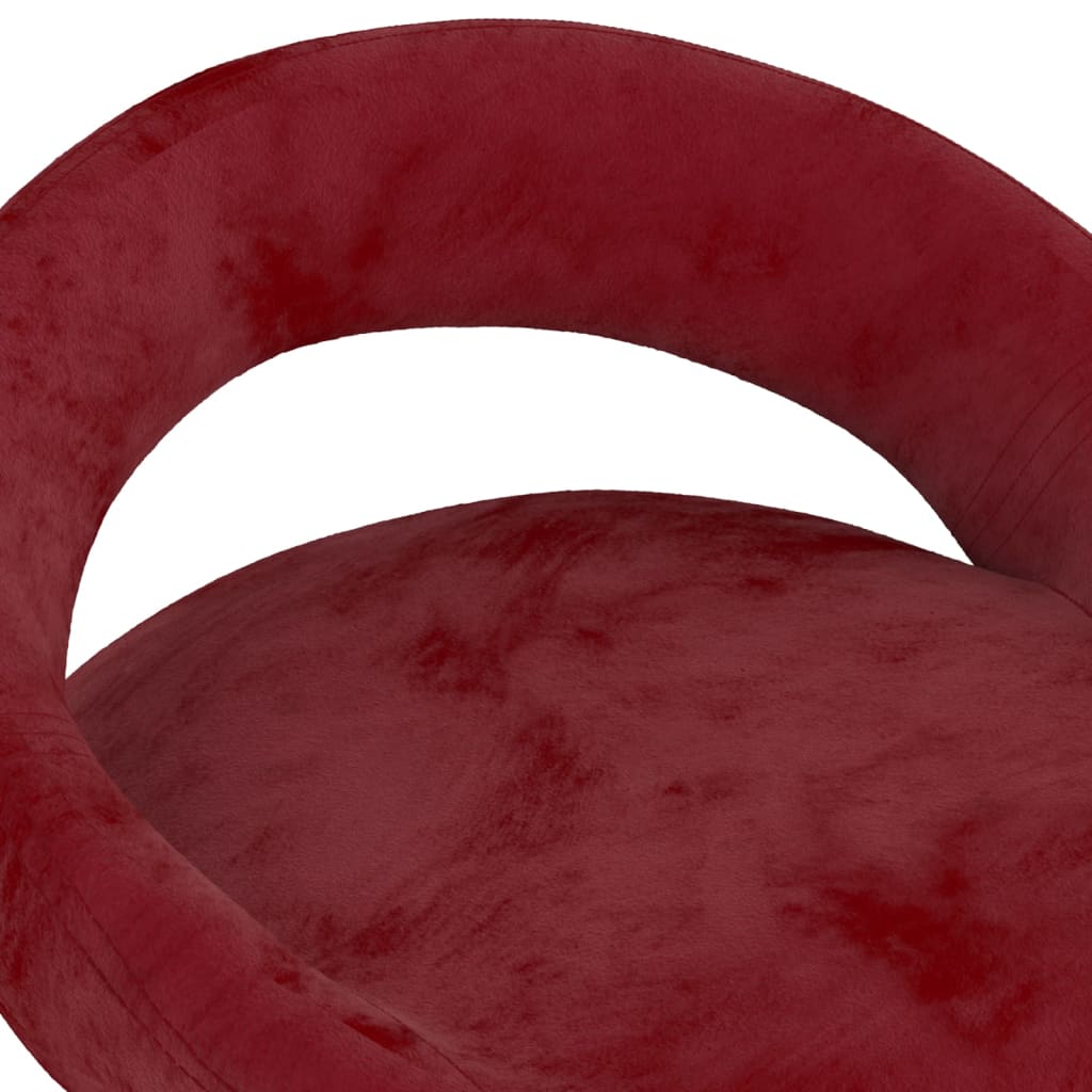 Bancos de bar 2 pcs veludo vermelho tinto - Image 7