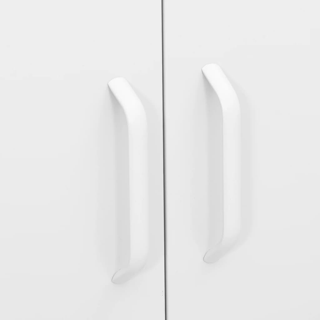 Armário de arrumação aço 80x35x101,5 cm branco - Image 8