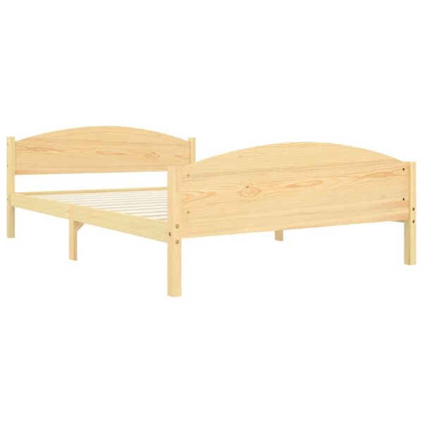 Estrutura de cama 160x200 cm madeira pinho maciço - Image 2