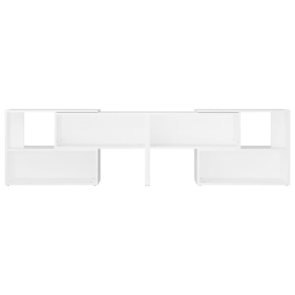 Móvel de TV 149x30x52 cm derivados de madeira branco - Image 4
