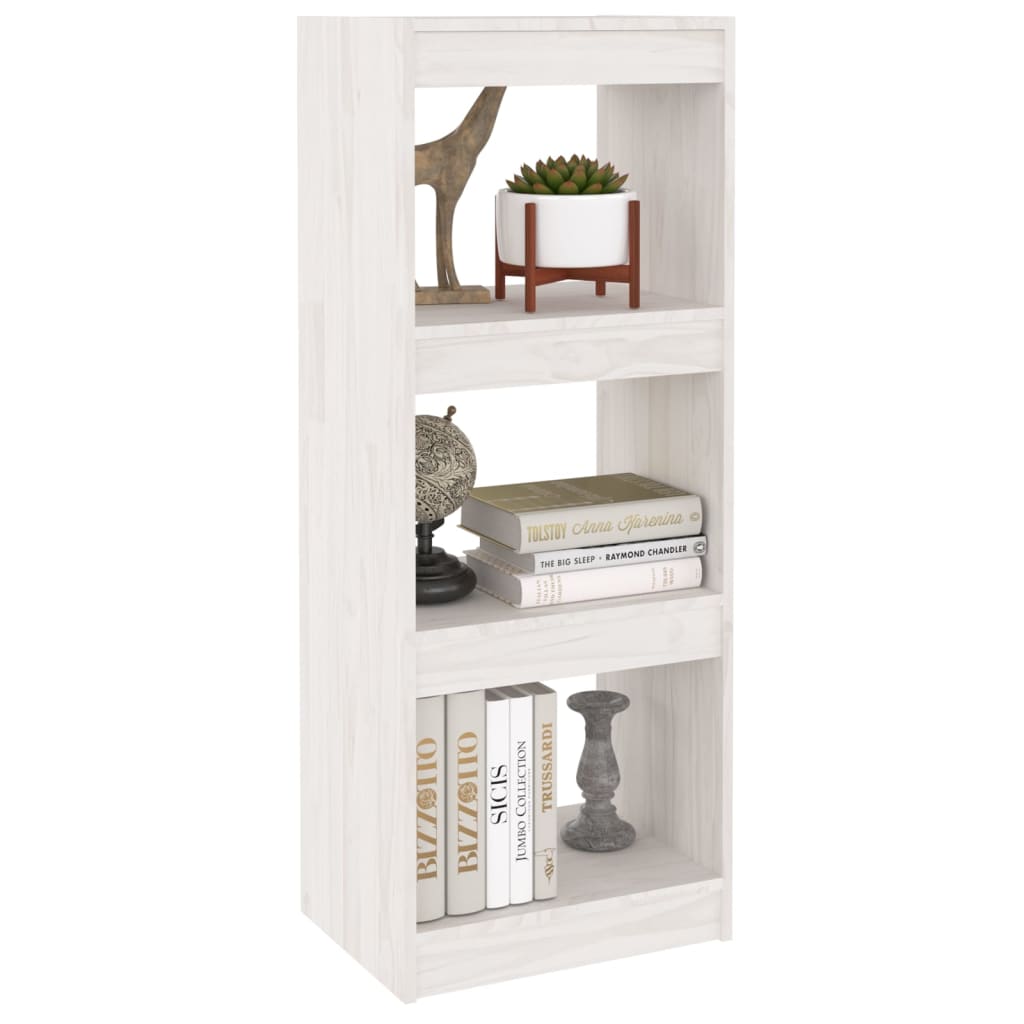 Estante/divisória 40x30x103,5 cm pinho maciço branco - Image 3