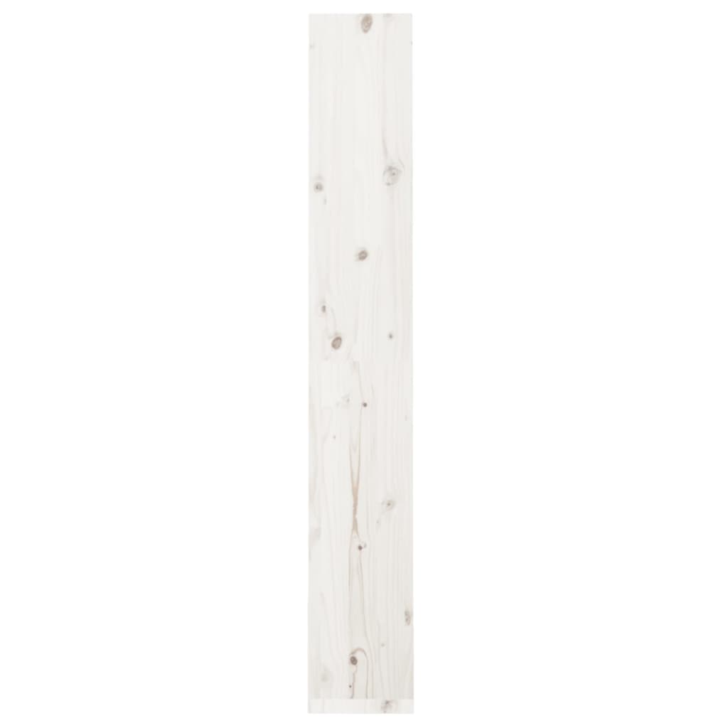 Estante/divisória 60x30x199,5 cm madeira de pinho maciça branco - Image 5