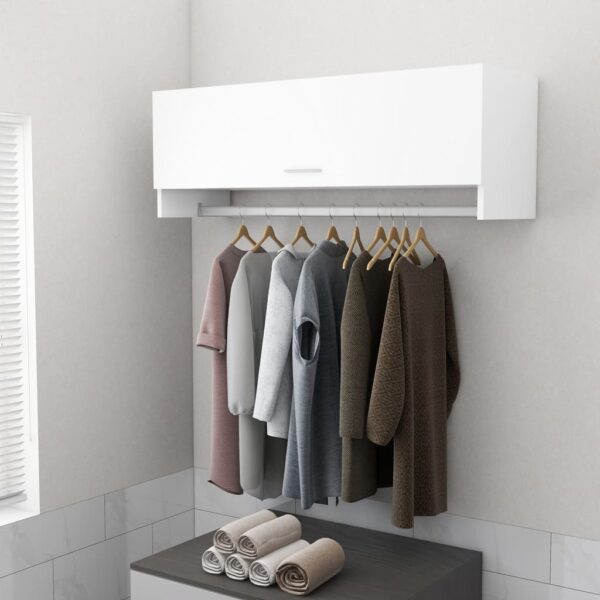 Roupeiro 100x32,5x35 cm derivados de madeira branco