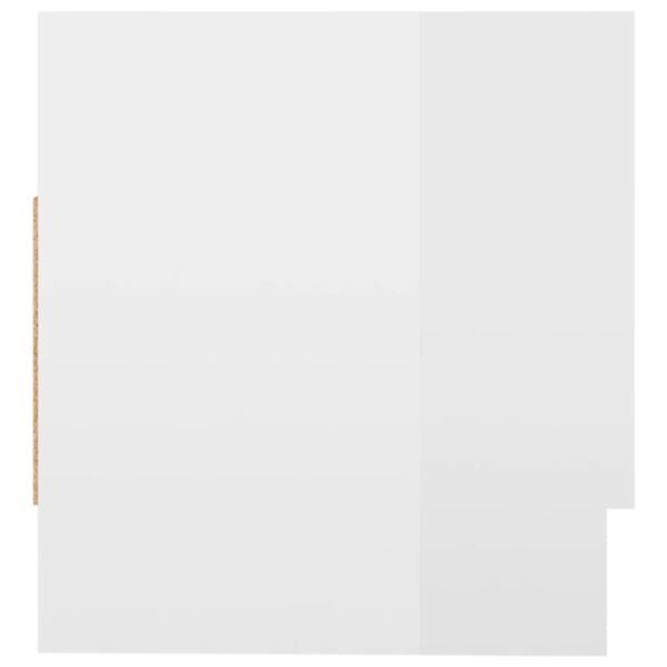 Roupeiro 70x32,5x35 cm derivados de madeira branco brilhante - Image 6