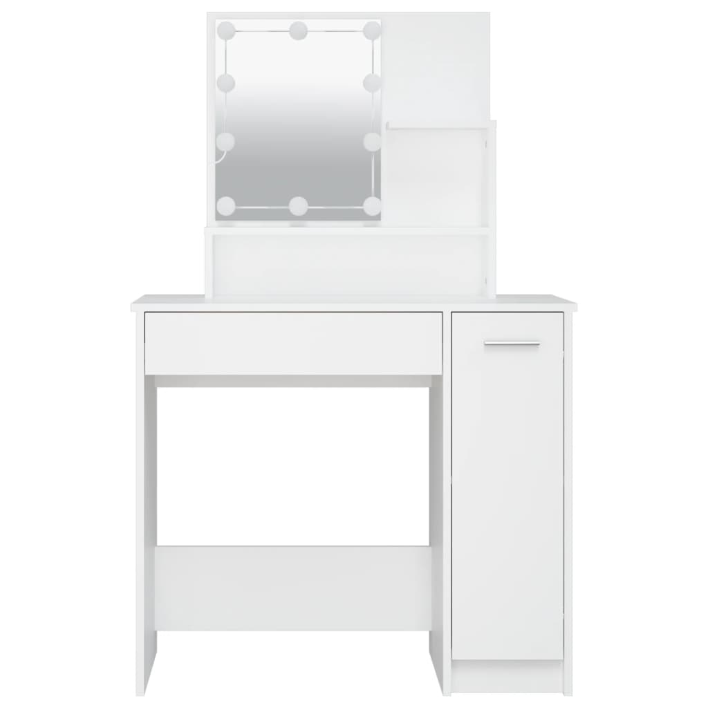 Toucador com LEDs 86,5x35x136 cm cor branco - Image 4