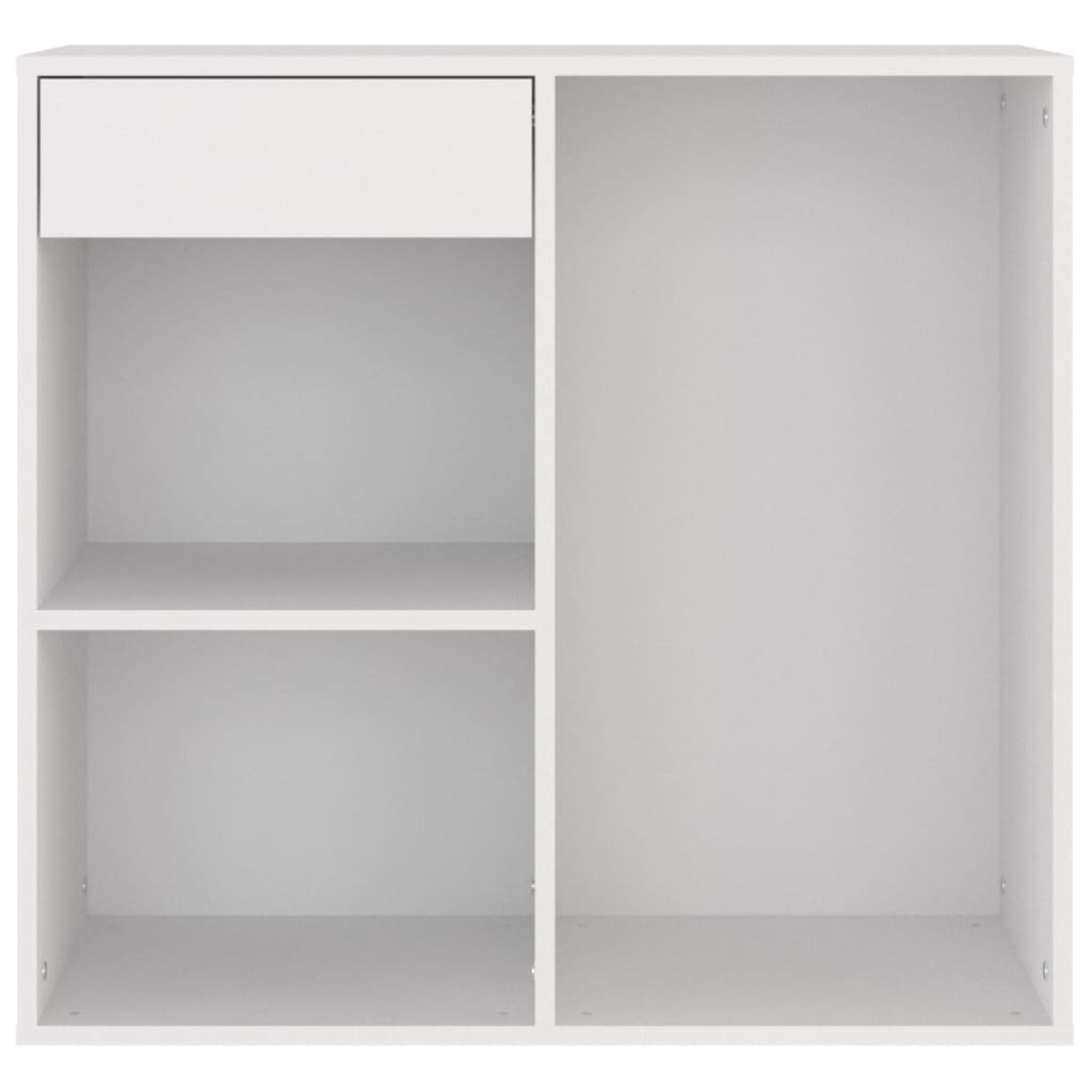 Armário de cosmética 80x40x75 cm derivados de madeira branco - Image 4