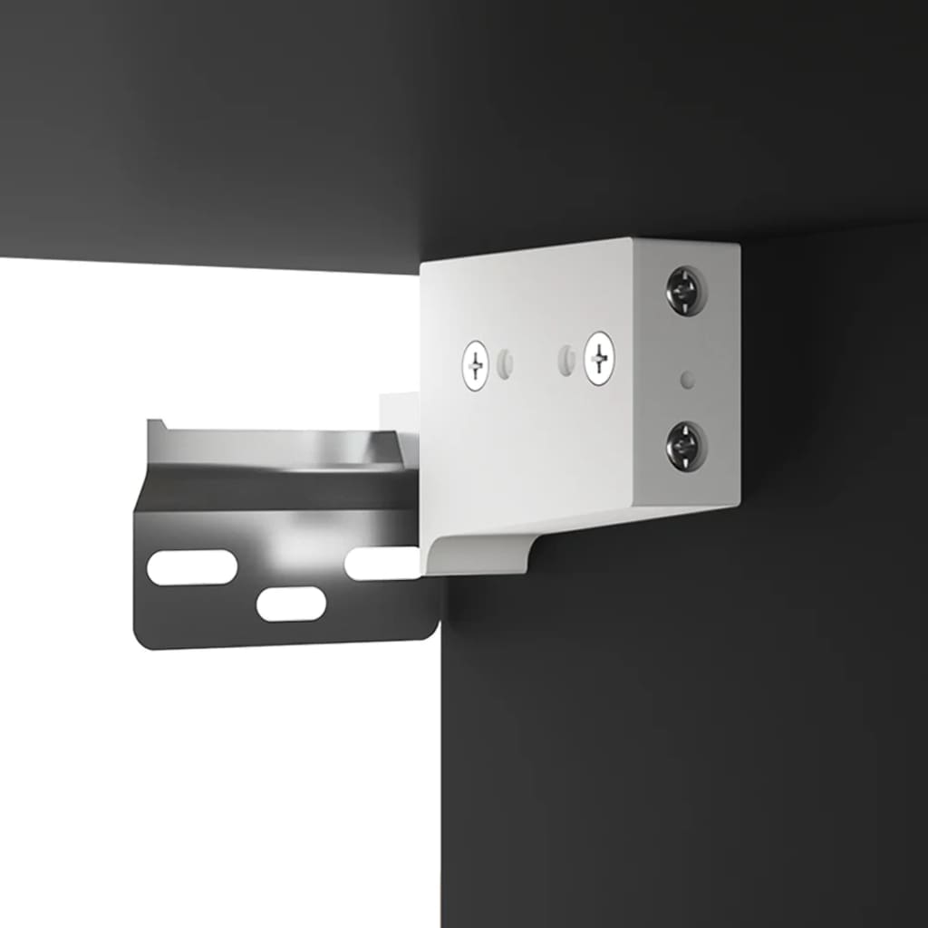 Armário espelhado com luzes LED 76x15x55 cm preto - Image 9