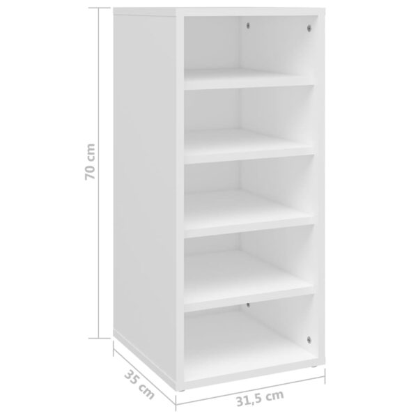 Sapateiras 2 pcs 31,5x35x70 cm derivados de madeira branco - Image 8