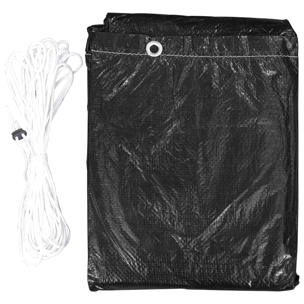 Capas para mobiliário de jardim 2 pcs c/ 12 ilhós 250x250x70 cm - Image 4