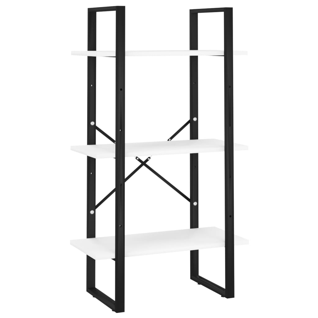 Estante com 5 prateleiras derivados de madeira branco - Image 4