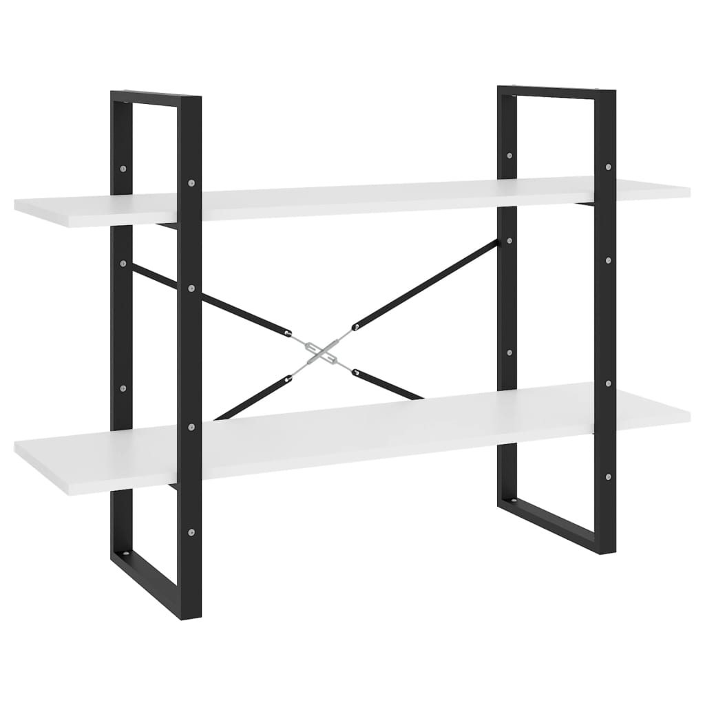 Estante com 5 prateleiras 100x30x175cm derivados madeira branco - Image 4